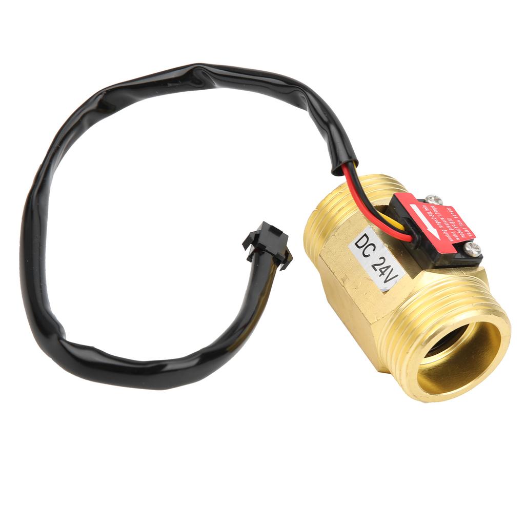 YFB10 Hall Flowmeter Switch G1in Water Flow Sensor Turbine Meter Counter DC24V 2 50L MIN