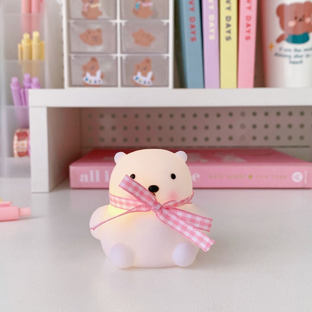 Creative Bedside Lamp Silicone Cartoon Animal Lamps Soft Light Led Night Light Student Dormitory