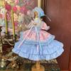 HAMRETHYPPZ BJD Ball Jointed Doll Dress Doll Costume Doll Maid Clothes Ball Jointed Doll Doll Dress Princess Maid Cute Light Blue Princess Skirt and