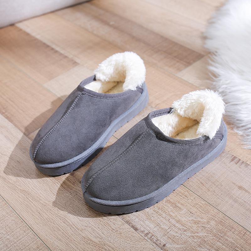 Slip On Winter Shoes Women Snow Boots 2024 Warm Plush Ankle Boots Womens Flat Shoes Lightweight Woman Booties Female Cotton Shoe
