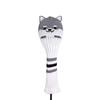 Golf Cover Head Cover Utility UT Cover Knit Akita Dog Design with Conversion Tag Single Item (Gray)