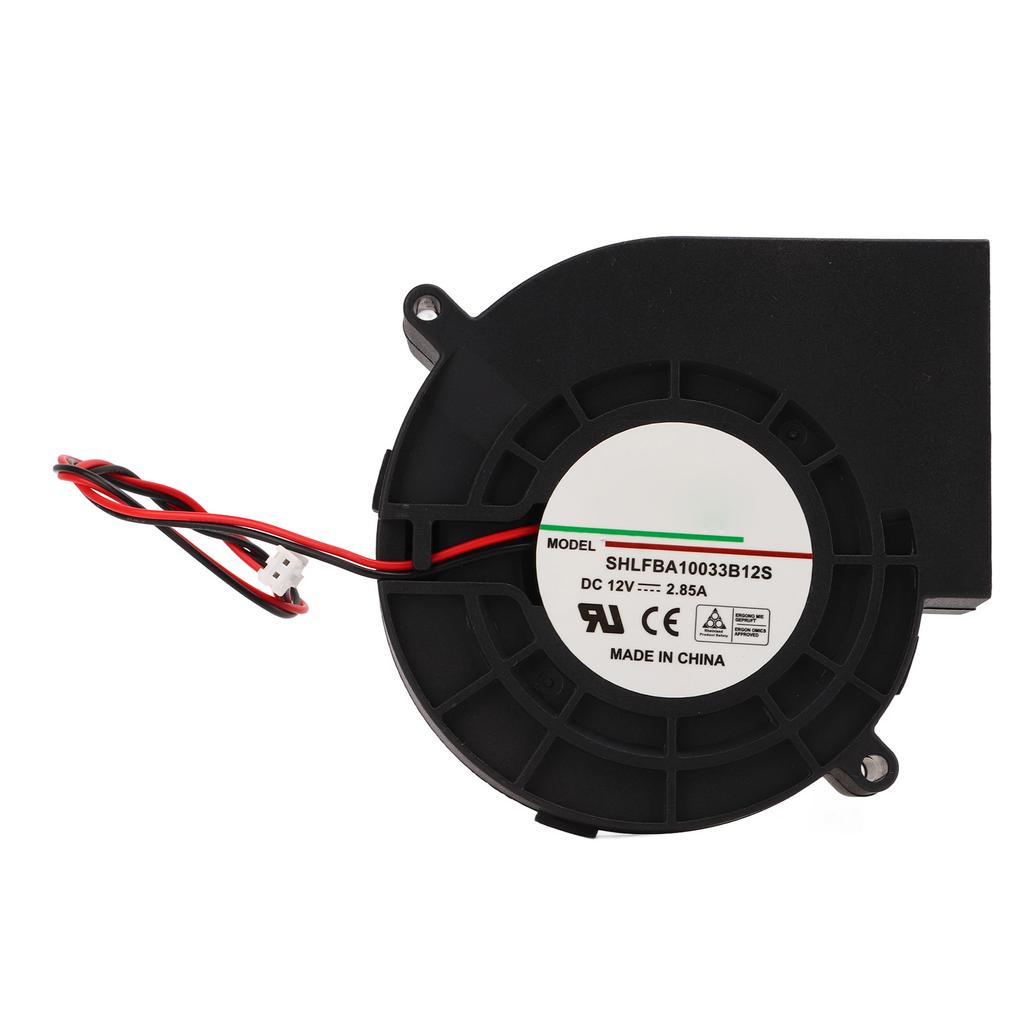 12V Blower Fan DC12V 2.85A 5400RPM Brushless Durable PBT Glass Fiber Copper Cooling Blower Fan for