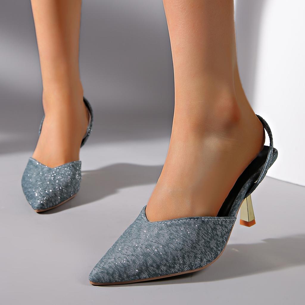 Pointed Toe Women Designer Luxury High Heels Shoes Women Casual Pumps Slip On Elegant High Heels Shoes for Women