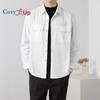 Cozy Up Men's Casual Shirt Corduroy Long Sleeve Button Down Work Shirt Jacket with Pockets