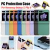 For Samsung Galaxy Z Flip 5 Solid Color Case Ultra Hard PC Shockproof Protection Shell Folding Phone Cases with Hinge Protect