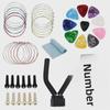 Guitar & Ukulele Accessory Set: Strings, Picks, Tuners, Finger Sets