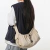 Japanese Simple Messenger Bag Women'S Autumn And Winter Leisure Large-Capacity Dumpling Bag Class Bag Commuter Shoulder Bag