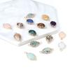 2Pcs Natural Stone Connector Drop-Shaped Faceted Connector Charms For Jewelry Making DIY Necklace Bracelet Accessory
