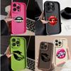 LZ18 Lips Kiss Silicone Phone Case for iPhone 11 13 14 15 16 Pro Max 7 8 16 Plus 12 Mini XS Max XR Shockproof Back Cover