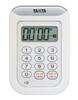 Tanita Kitchen Study Timer Waterproof with Magnet 100 Minutes White WH TD-378