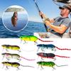 7Pcs 8CM/15.3G Mouse Lure with Hook 2-Sections Long Casting Bionic Rat