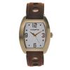 [COPHA] Watch TEASER TEASER Goldplated Rally Belt WhitexBrown Women's Brown