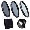 Professional Camera Lens Filters Kit Lens Hood Replacement For Canon Camera Dslr Photography Accessories 58mm