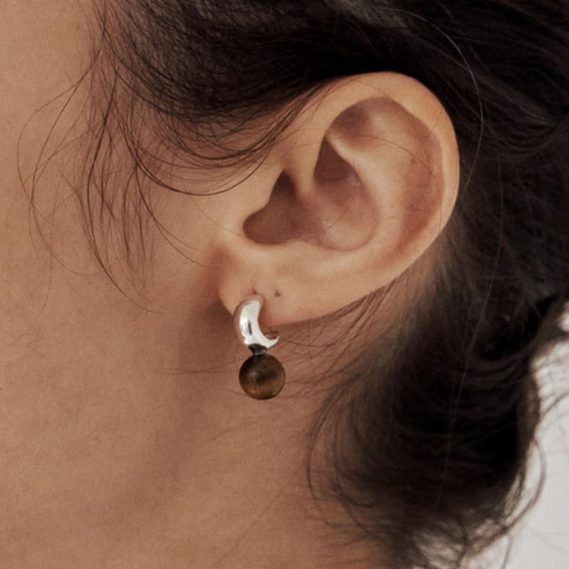 Влажный пустынный объемный шарик-кольцо (тигровый глаз)