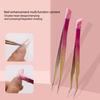 Press Nail Stickers Reusable Practical Double-ended Nail Shaping Clip UV Gel Fixed Tools Nail Art Tweezers