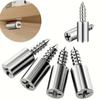 10 High-quality Shelf Support pins,Layer Board Bracket for Wardrobe, Fixed Support Partition Board Grain Bracket Nail