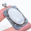 Rainbow Moonstone Gemstone 925 Sterling Silver Jewelry Pendant 2.44" Q6i04