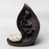 New Purple Clay Waterfall Backflow Incense Burner Lotus Incense Stick Holder Home Office Decor Aromatherapy Censer