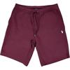 Polo Solid Color Pony Embroidered Drawstring Straight Casual Shorts Men Shorts Burgundy 710883336-033