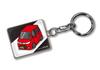 MKJP Custom Keychain for Suzuki Wagon R Stingray Black Red Car Color MH34S, Base,