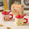 High Value Rabbit Mug with Lid for Home Cute Office Breakfast Cup Souvenir Gift Box Ceramic Cup