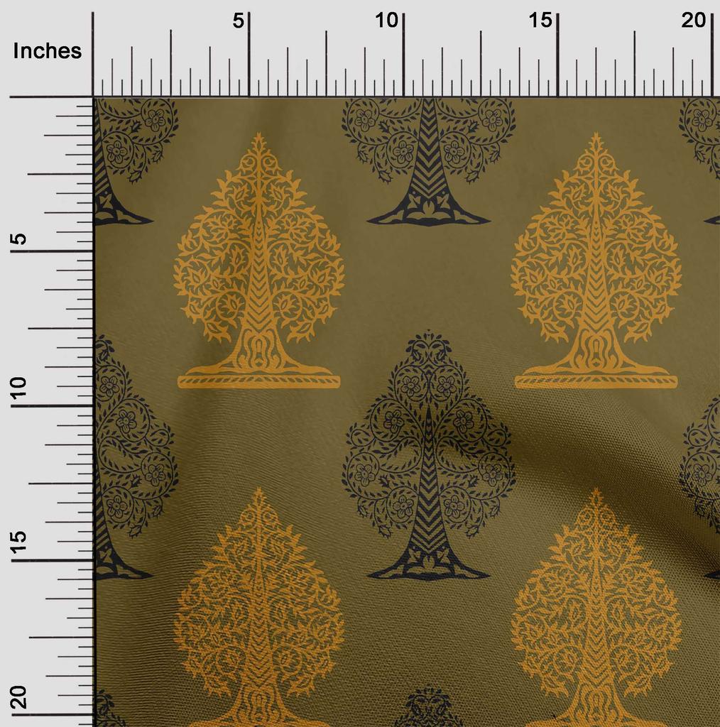 oneOone Cotton Flex Blush Pink Fabric Floral & Flying Swan Block Craft Projects Decor Fabric Printed By The Yard 40 Inch