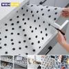 45X122 Cm Non-Slip Shelf Liner EVA Kitchen Liner Drawer Mat Liner Oil-proof Moisture Kitchen Shelf Liner Mat for Cupboard Refrigerator
