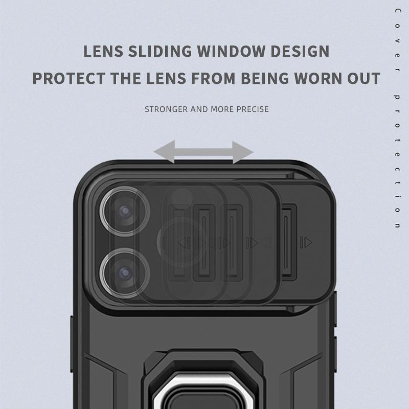 Shockproof Case For Honor Magic 6 Lite Case Honor Magic 6 Lite Ring Holder Magnetic Cover For Honor Magic 6 Lite 5G Push Window