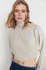 Women's Elegance Style Sweater Stone Super Crop Basic Knitwear Sweater