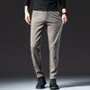 Men's Velvet Winter Pants: High-Grade Woolen, Elastic, Thick, Warm Casual Wear for Dad
