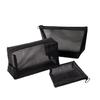 Portable Mesh Cosmetic Wash Bag Zipper Travel Toiletry Storage Pouch Organizer