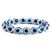 10mm Lucky Blue Evil Eye Bracelet Palm Butterfly Owl Elephant Pendant Charm Crystal Resin Beaded Bracelets for Women Men Jewelry