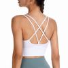 DAYCLOSET Yoga Sports Stretch Tank Top with Size White Women's Bra, Lightweight, Quick-Drying, Cups, Yoga155, S,