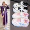 Girls Shoes 2025 Autumn New Children's Board Shoes Non-slip Breathable Autumn Sports Shoes Girls Middle-aged and Older Children's Leisure