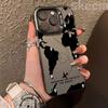 Black Aircraft Route Marking Design Phone Case For iPhone 16 Pro Max 15 14 Plus 13 12 11 7 8 X XS XR Shockproof Hard Cover