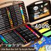 80-Color Soft Tip Acrylic Marker Set - Non-Staining, Non-Bleeding, Layerable Watercolor Pens for Kids