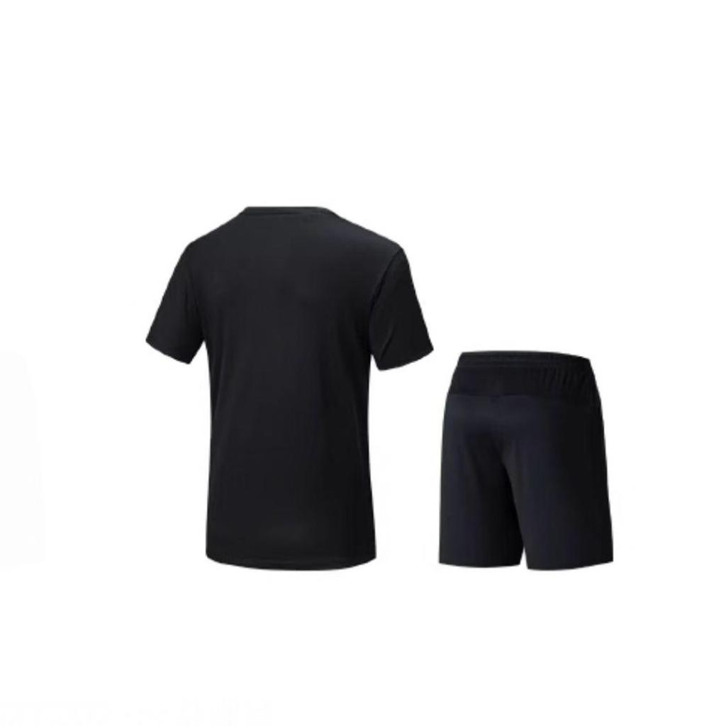 Anta Summer Skin-Friendly Moisture-Wicking Short Sleeve T-Shirt Quick-Dry Breathable Thin Shorts Casual Sports Set Unisex Sets 192537973D-1
