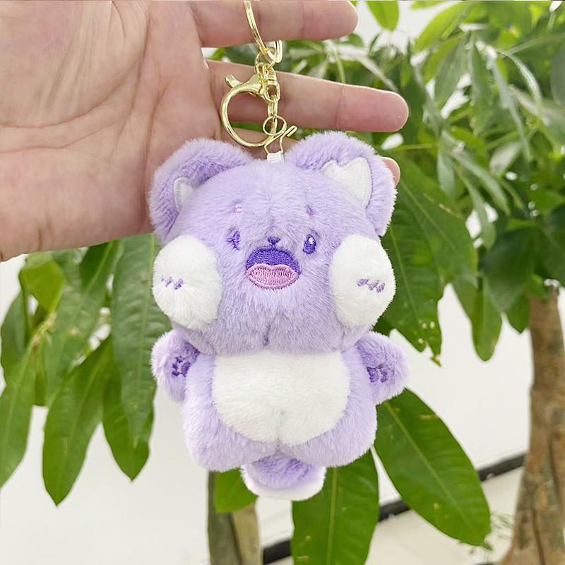 Lovable Mini Plush Cat Hanging Doll Keychain Perfect Companion For Bags And Accessories Key