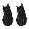 Set of 2 Black Cat Stickers 3"x6" Waterproof Vinyl Car Decal Bumper Window Laptop Guitar Gift Cat Lover | #AZ230