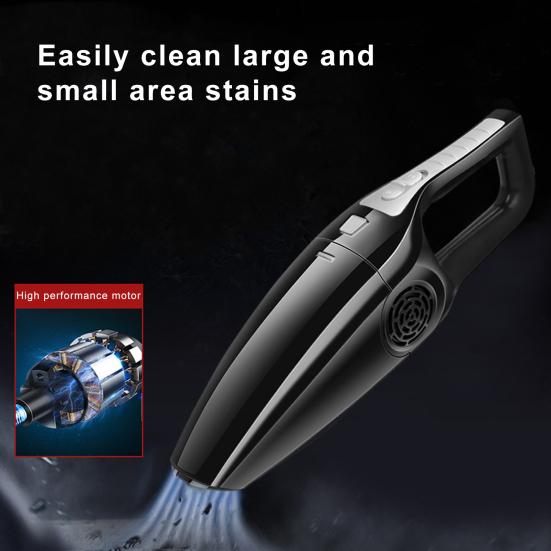 Cordless Handheld Vacuum Cleaner 12000Pa Strong Suction Rechargeable Small Portable Car Vacuum Cleaner Accessories