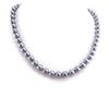 [J8096] - Gray 'Perla' Necklace (8 Mm)