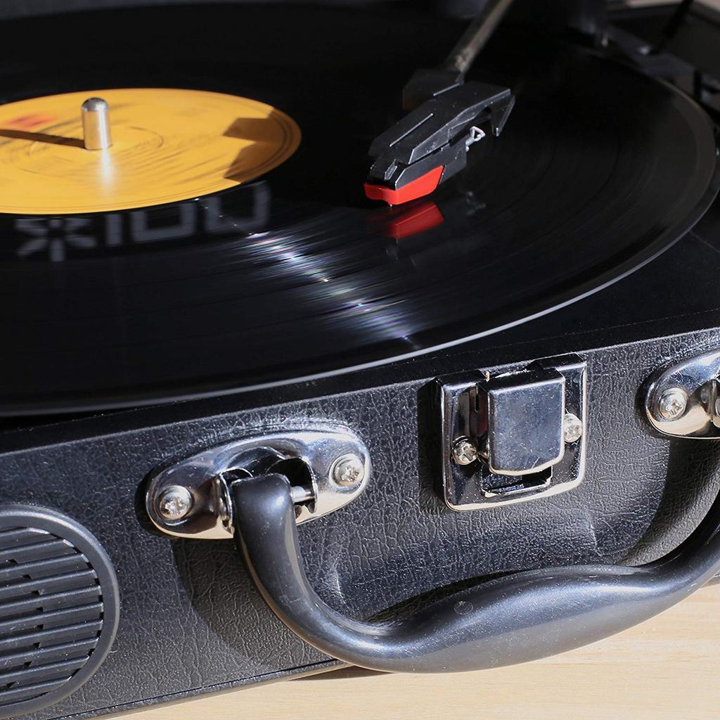 ION Audio Portable Record Suitcase Runs On Vinyl Black Player, Type, Built-in Speaker, Portable, Batteries, Transport,