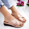 Summer New European and American Foreign Trade Women's Shoes, Cross-flat Large-size Cross-border Independent Station Popular Women's Slippers