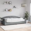 VidaXL Daybed with Mattress Light Grey 100x200 Cm Fabric 3197517