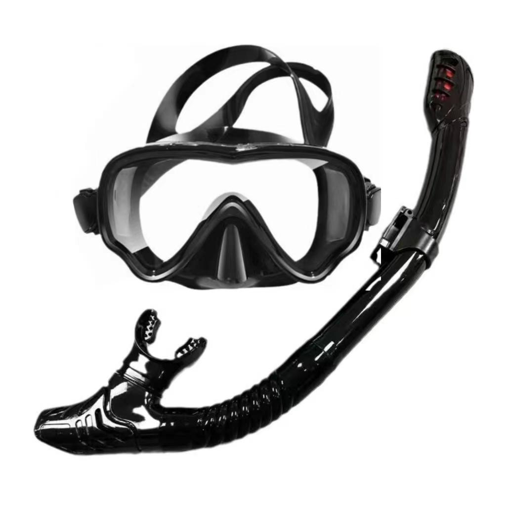 Трубка Комплект для дайвинга для взрослых Закаленное стекло Профессиональное панорамное снаряжение для дайвинга Обучение плаванию Комплект для дайвинга