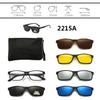 Clip On Sun Glasses Women Driving Eyewear 6 In 1 Polarized Hot Sale Clip High Quality Sunglasses Magnet Magnetic Unisex Travel Optical  Accessories