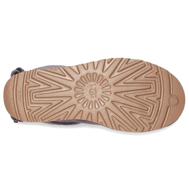 UGG Bailey Bling Bow Short Snow Boots Women Boots Purple Gray 1120864-SHA