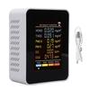 6 In 1 Air Quality Monitor, 2.8  Color Screen Indoor PM2.5 PM10 HCHO TVOC CO CO2 Detector, Multifunctional Air