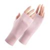 Fingerless Gloves Summer Sunscreen Ice Glove Silk Multicolor Cool And Sunscreen Protection Brea F2L0