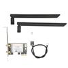 Wireless Internet Card 2.4Ghz 5Ghz 300Mbps High Transmission Rate Black PCIE Wireless Internet Card